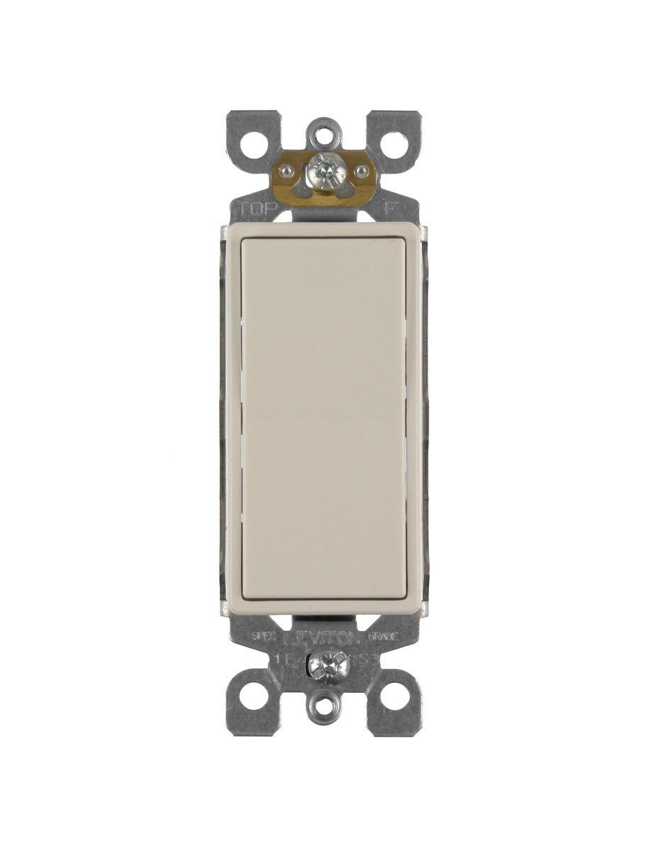 5601-W - Genuine OEM Leviton Decora Wall Light Switch, 15A, 120/277V, White